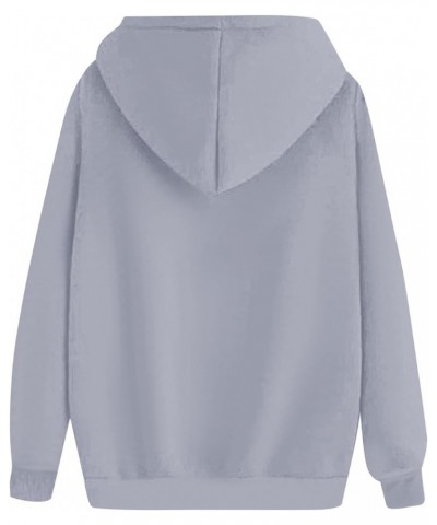 Fall Sweaters Women's Fashionable Casual Long Sleeve Solid Color Hooded Hoodie Top With Pocket 1-gray $10.22 Hoodies & Sweats...