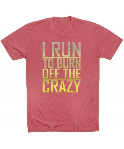 Running Short Sleeve Adult T-Shirt | I Run to Burn Off The Crazy | Multiple Colors | Adult Sizes Mauve $15.87 T-Shirts