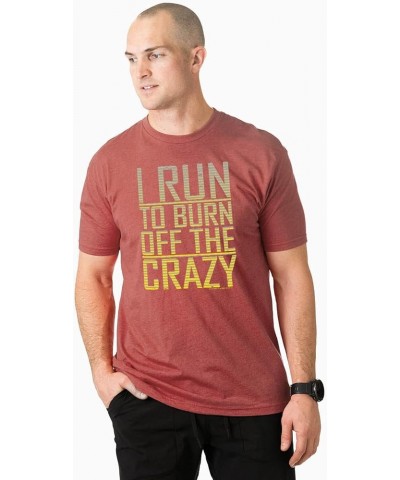 Running Short Sleeve Adult T-Shirt | I Run to Burn Off The Crazy | Multiple Colors | Adult Sizes Mauve $15.87 T-Shirts