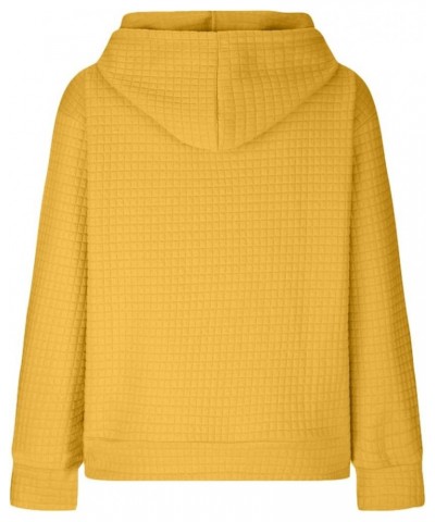 Hoodies for Women Plus Size Fashion Long Sleeve Pocket Hoodie Pullover Casual Round Neck Graphic Sweatshirts Tops 02-yellow $...