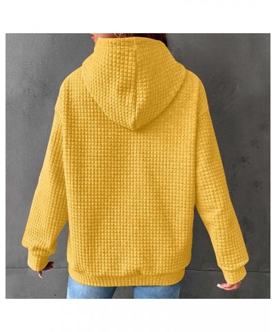 Hoodies for Women Plus Size Fashion Long Sleeve Pocket Hoodie Pullover Casual Round Neck Graphic Sweatshirts Tops 02-yellow $...