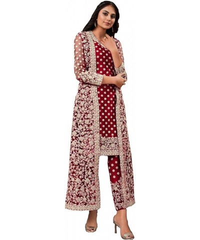 Party Wear Pakistani Designer Salwar Kameez Shrug Suits Indian Stitched Trouser Pant Plazzo Dress Choice 1 $41.12 Suits