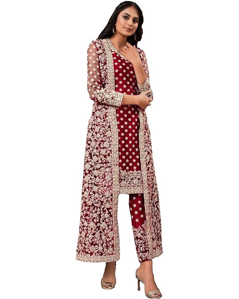 Party Wear Pakistani Designer Salwar Kameez Shrug Suits Indian Stitched Trouser Pant Plazzo Dress Choice 1 $41.12 Suits