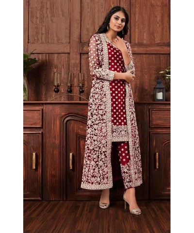 Party Wear Pakistani Designer Salwar Kameez Shrug Suits Indian Stitched Trouser Pant Plazzo Dress Choice 1 $41.12 Suits