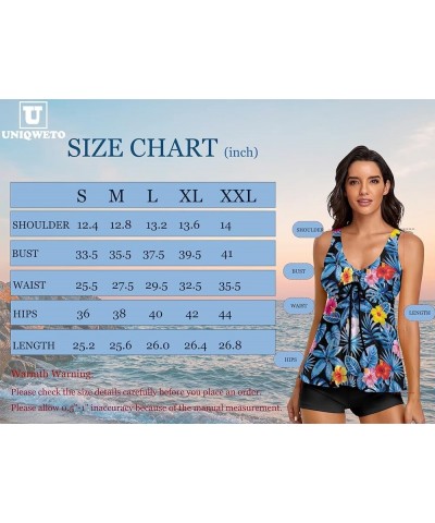 Tummy Control Tankini Bathing Suits for Women 2 Piece Swimsuits Tank Top with Boyshorts Leopard $16.11 Swimsuits