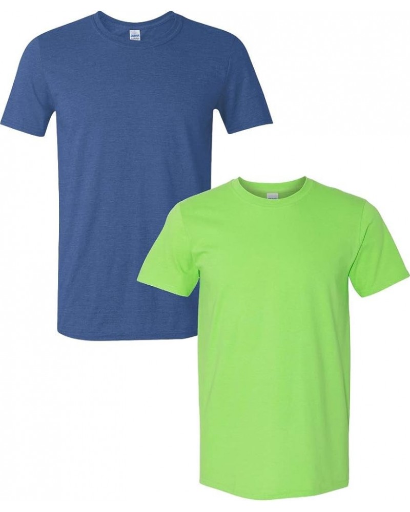 Adult Ultra Cotton T-Shirt with Pocket, Style G2300, 2-Pack Hthroyal-lime $12.96 T-Shirts