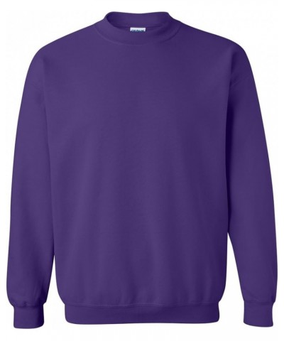 Men's Fleece Crewneck Sweatshirt, Style G18000, Multipack Solid Purple $14.25 Sweatshirts