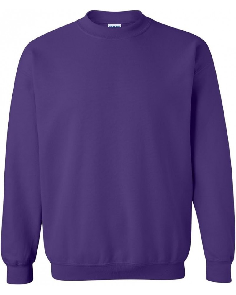 Men's Fleece Crewneck Sweatshirt, Style G18000, Multipack Solid Purple $14.25 Sweatshirts