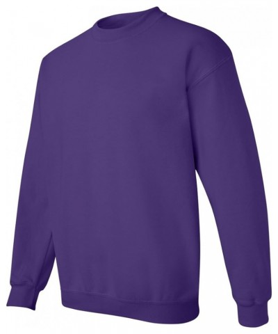 Men's Fleece Crewneck Sweatshirt, Style G18000, Multipack Solid Purple $14.25 Sweatshirts