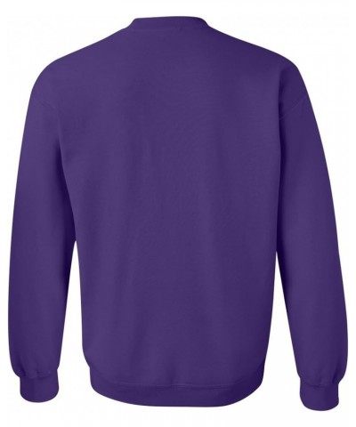 Men's Fleece Crewneck Sweatshirt, Style G18000, Multipack Solid Purple $14.25 Sweatshirts