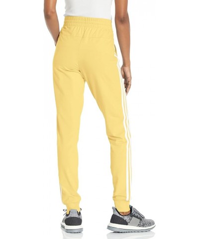 Women's Essentials Single Jersey 3-Stripes Pants Almost Yellow/White $17.40 Pants