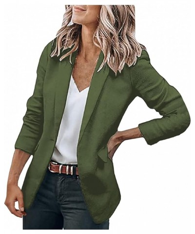 Womens Fashion 2024 Winter Ladies Ombre Blazer Women Y2K Oversized Blazer Cardigan A-army Green $5.85 Sweaters