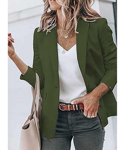 Womens Fashion 2024 Winter Ladies Ombre Blazer Women Y2K Oversized Blazer Cardigan A-army Green $5.85 Sweaters