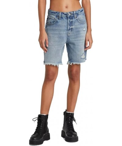 Women's High-Rise Wide Leg Bermuda Jean Shorts - (as1, Numeric, Numeric_16, Regular, Regular, Medium Wash, 16) $13.74 Shorts