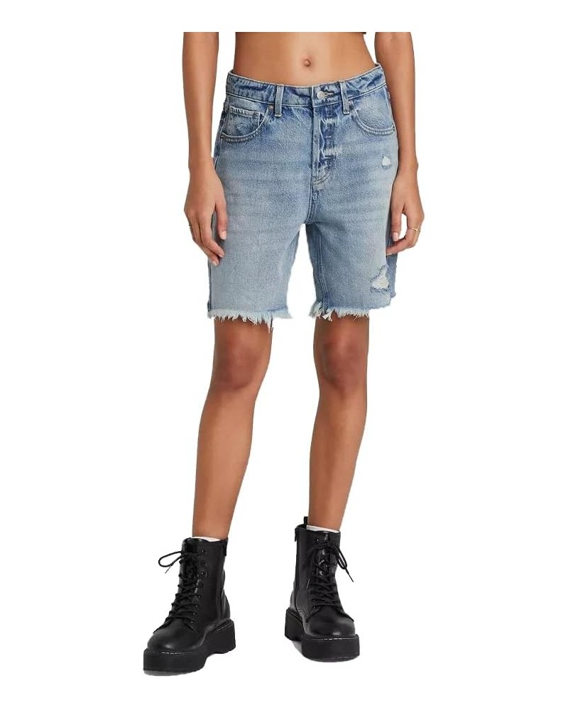 Women's High-Rise Wide Leg Bermuda Jean Shorts - (as1, Numeric, Numeric_16, Regular, Regular, Medium Wash, 16) $13.74 Shorts