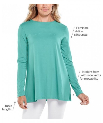 UPF 50+ Women's Daybreak Swing Top - Sun Protective Warm Angelica Summertime Paisley $14.93 Tops