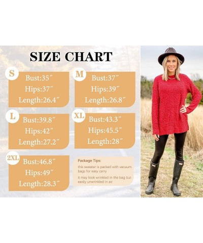 Womens Sweaters Crewneck Long Sleeve Side Slit Tunic Tops for Leggings A12-triblue $21.62 Sweaters