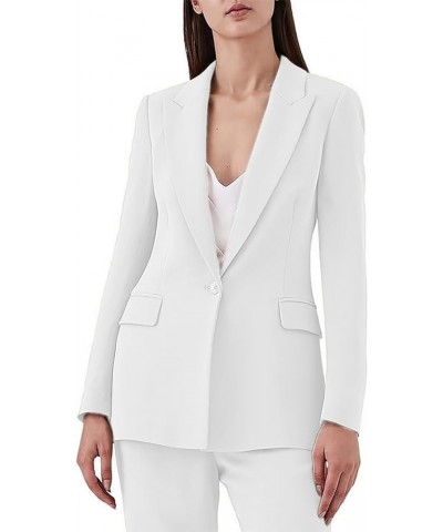 Pants Suits for Women Business Blazer Pant Suit Set for Work Business Suit for Women 2 Piece Sets Orange $30.38 Suits