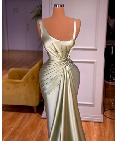 Spaghetti Strap Prom Dresses for Women Mermaid Train Formal Evening Gowns Rust $39.12 Dresses