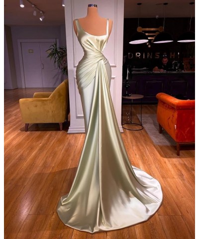 Spaghetti Strap Prom Dresses for Women Mermaid Train Formal Evening Gowns Rust $39.12 Dresses