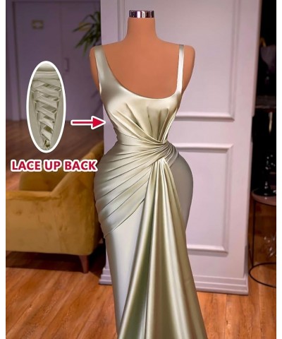 Spaghetti Strap Prom Dresses for Women Mermaid Train Formal Evening Gowns Rust $39.12 Dresses