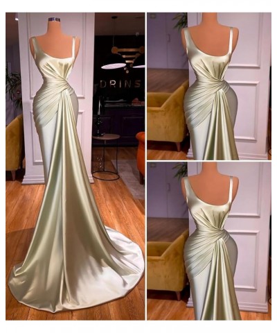 Spaghetti Strap Prom Dresses for Women Mermaid Train Formal Evening Gowns Rust $39.12 Dresses