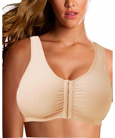 Post Surgical Bra Front Closure Post Surgery Bra Post Op Front Close Bras Sports Bra Mastectomy Bra Wirefree for Women Nude $...