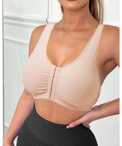 Post Surgical Bra Front Closure Post Surgery Bra Post Op Front Close Bras Sports Bra Mastectomy Bra Wirefree for Women Nude $...