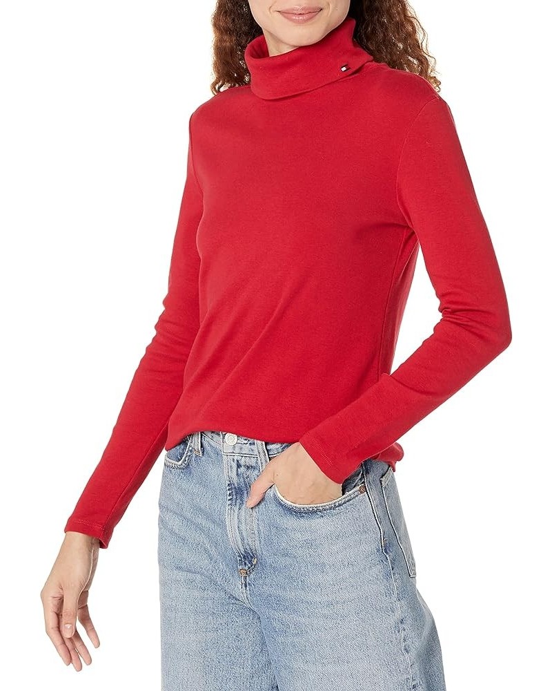 Women's Long Sleeve Turtleneck Sweater Chili Pepper $35.88 Sweaters