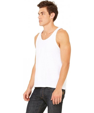 Men's Blend Comfort Jersey Tank Top White $7.14 Shirts