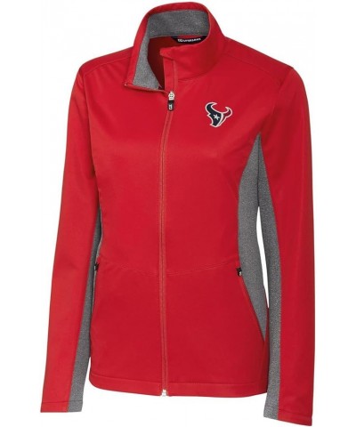 Women's NFL Navigate Softshell Full-Zip Jacket Houston Texans, Red $66.00 Jackets