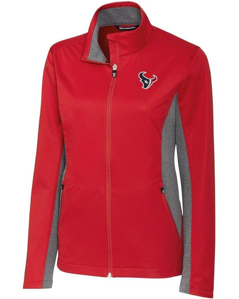 Women's NFL Navigate Softshell Full-Zip Jacket Houston Texans, Red $66.00 Jackets