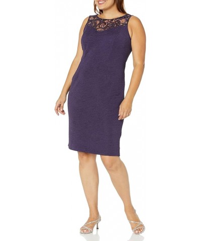 Women's Plus Size Day to Evening Jacket Dress Grape $31.60 Dresses