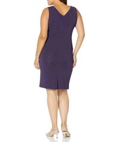 Women's Plus Size Day to Evening Jacket Dress Grape $31.60 Dresses