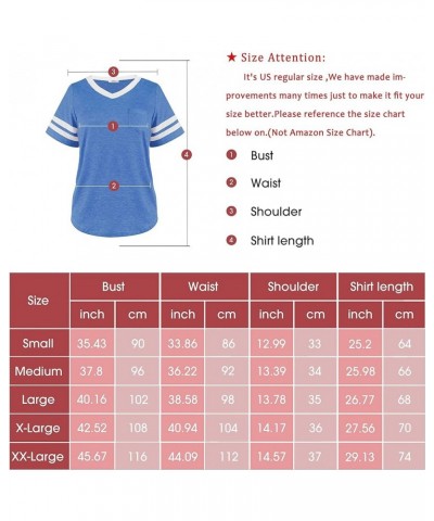 Womens Summer Tops Casual Short/Long Sleeve T-Shirts Watermelon Red $12.74 T-Shirts