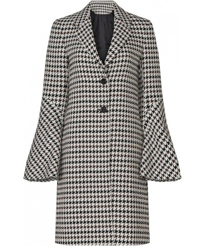 Rent The Runway Pre-Loved Houndstooth Bell Sleeve Coat Multicolored $28.58 Coats