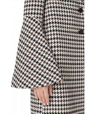 Rent The Runway Pre-Loved Houndstooth Bell Sleeve Coat Multicolored $28.58 Coats