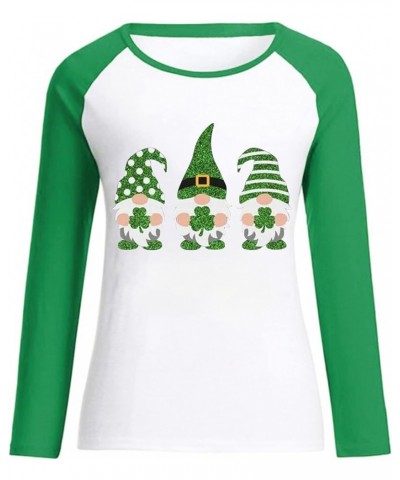 St Patricks Day Shirt Women Long Sleeve Crewneck Sweatshirts Lucky Love Irish Clover Happy St Patrick's Day Shirts 18green $5...