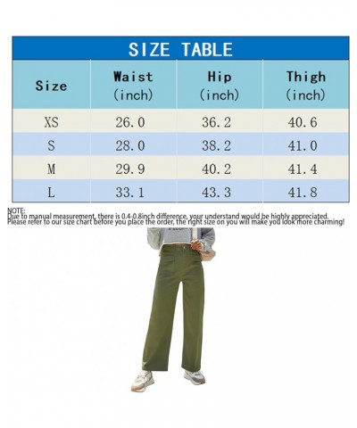 Women's High Waist Baggy Jeans Straight Wide Leg Casual Cargo Pants Jean for Women Fashion Y2K Denim Pants Off-white $17.69 J...