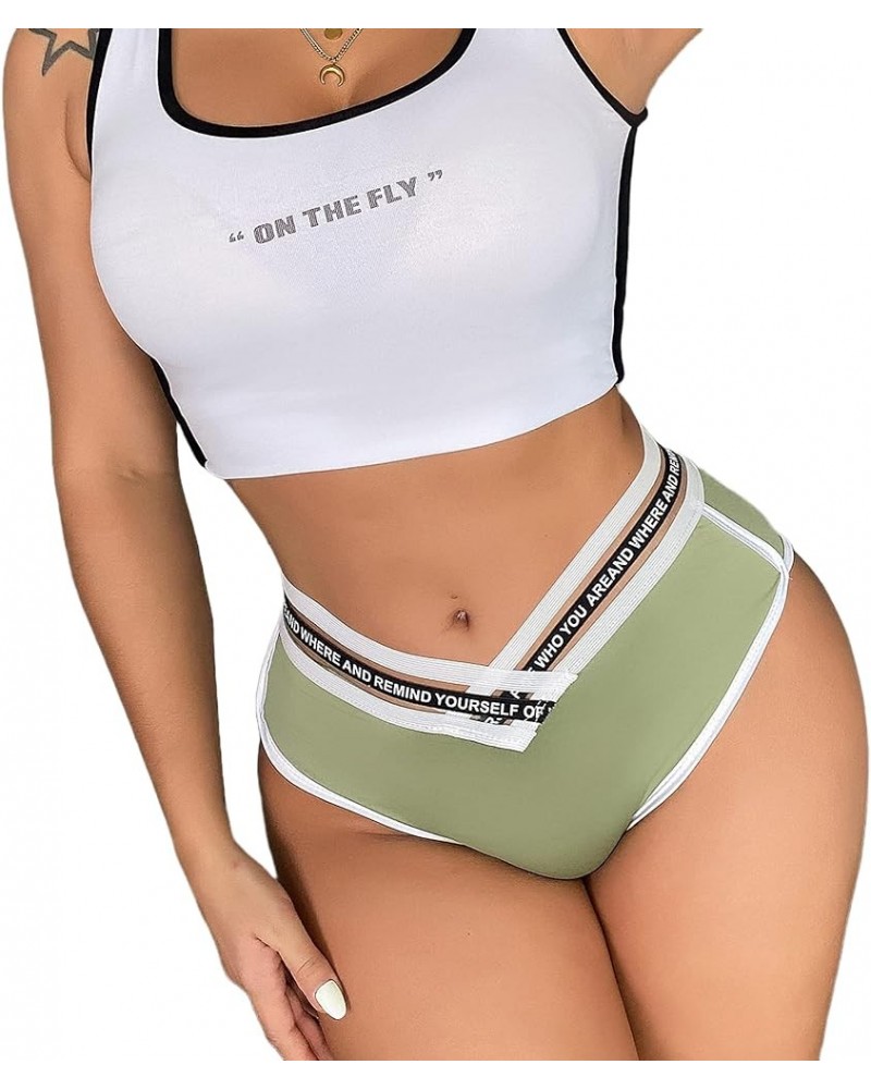 Women Sexy Booty Shorts Retro Dolphin Shorts Sports Yoga Gym Running Hot Pants Style8-army Green $11.20 Activewear