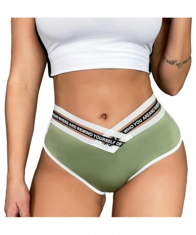 Women Sexy Booty Shorts Retro Dolphin Shorts Sports Yoga Gym Running Hot Pants Style8-army Green $11.20 Activewear