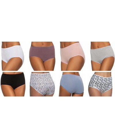 Ladies' Cotton Stretch Brief, 8-pack Black $15.56 Lingerie