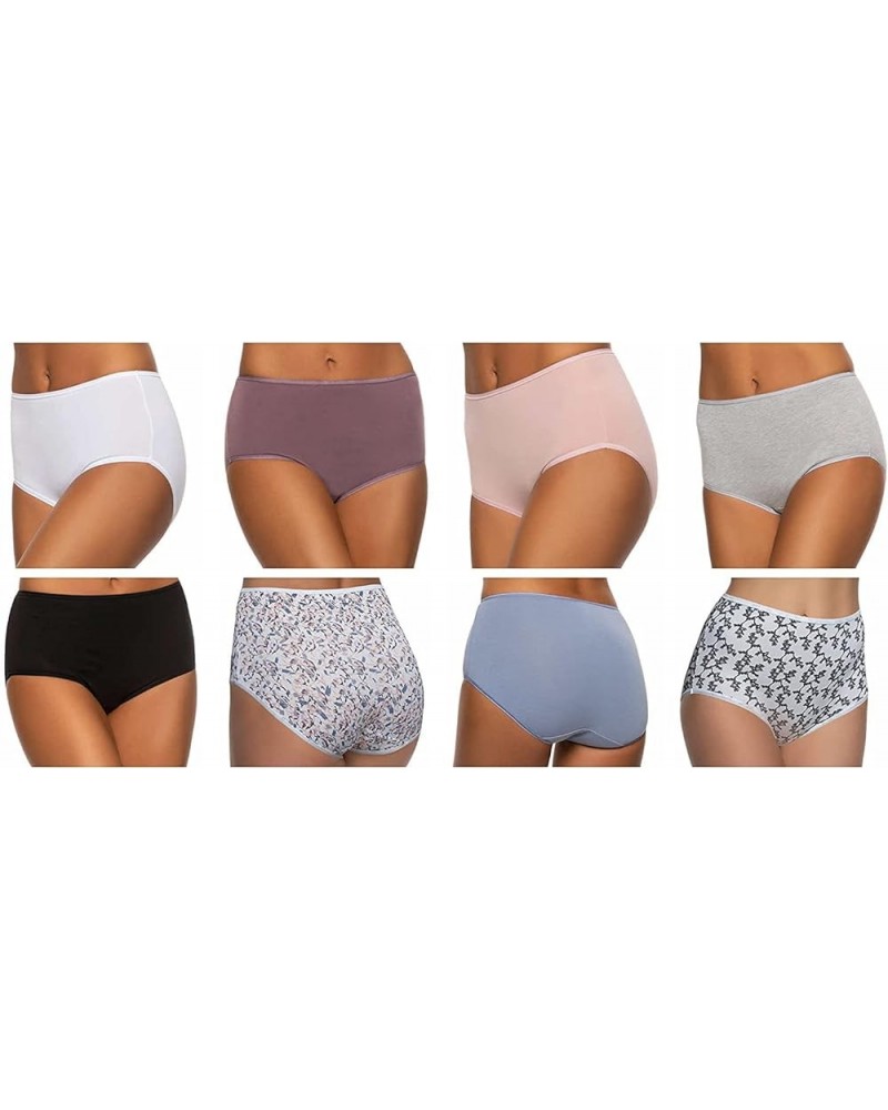 Ladies' Cotton Stretch Brief, 8-pack Black $15.56 Lingerie