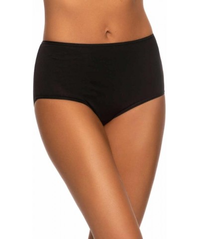 Ladies' Cotton Stretch Brief, 8-pack Black $15.56 Lingerie