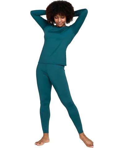 Women's Thermal Underwear Set Fleece Lined Long Johns Top & Bottom Soft Base Layer Light/Mid/Heavy Weight L17/ L41/L44 Thermo...