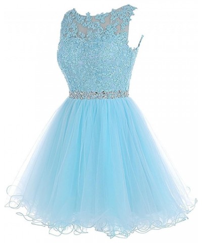 Women's Short Tulle Homecoming Dress Lace Cocktail Prom Graduation Gowns Emerald Green $32.25 Dresses