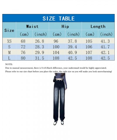 Patchwork Jeans for Women High Waisted Straight Leg Stretch Denim Pants Girls Fashion Color Block Patch Jeans Cc Black $16.00...