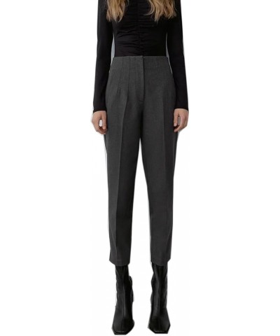 High Waist Dress Pant for Women Business Trousers Work Office Pants with Pockets Grey $21.38 Pants