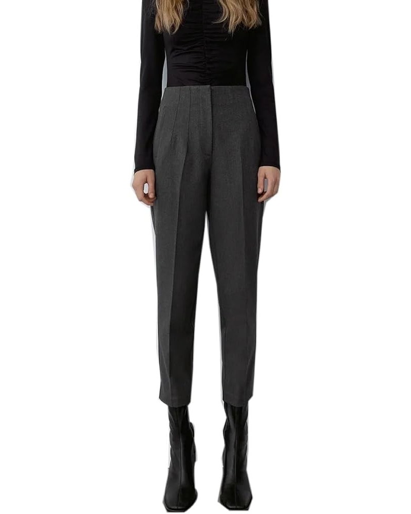 High Waist Dress Pant for Women Business Trousers Work Office Pants with Pockets Grey $21.38 Pants