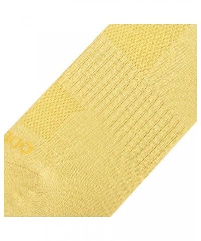 Basix Solid Heather Color Crew Socks for Men & Women, Assorted Yellow Heather $9.17 Socks